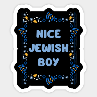 nice jewish boy Sticker